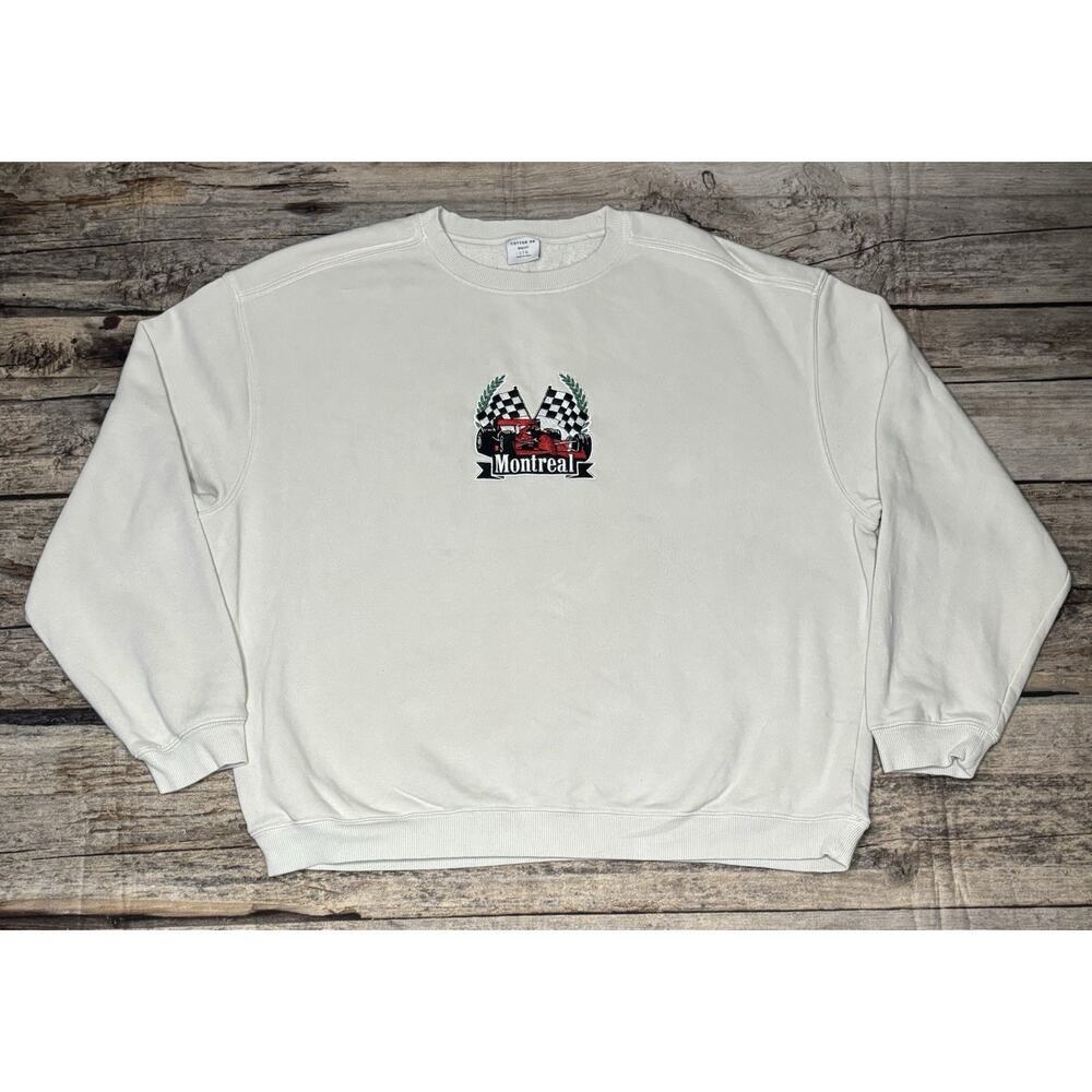 Montreal Racing Embroidered Championship Team Sweatshirt Mens Size Large